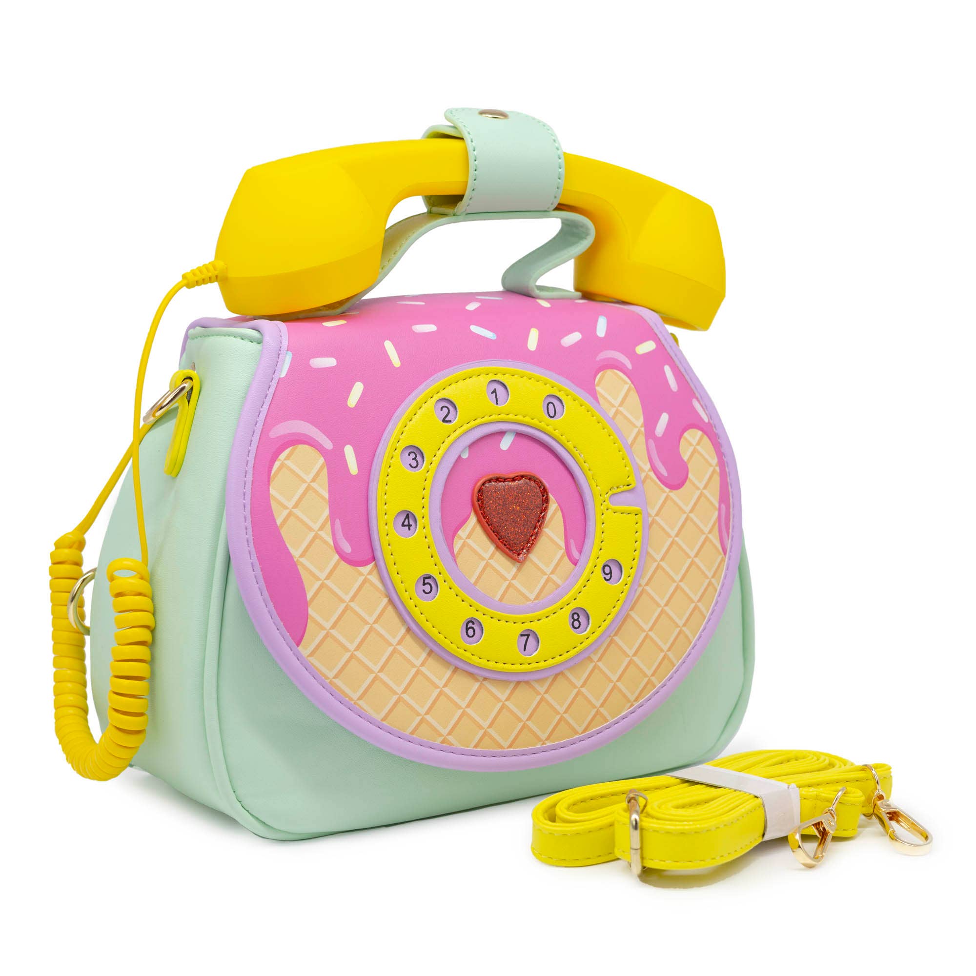 RING RING PHONE CONVERTIBLE HANDBAG - ICE CREAM DREAM