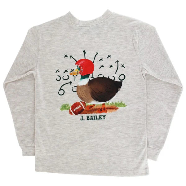 BOYS LONGSLEEVE LOGO TEE - FOOTBALL DUCK