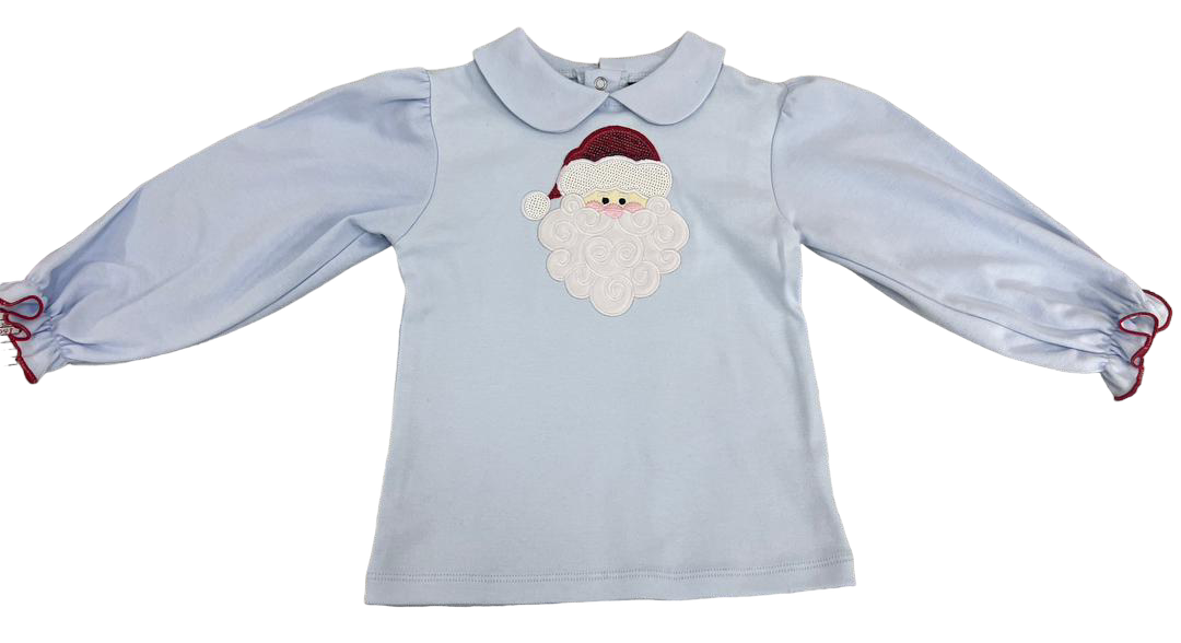 SANTA APPLIQUE TEE