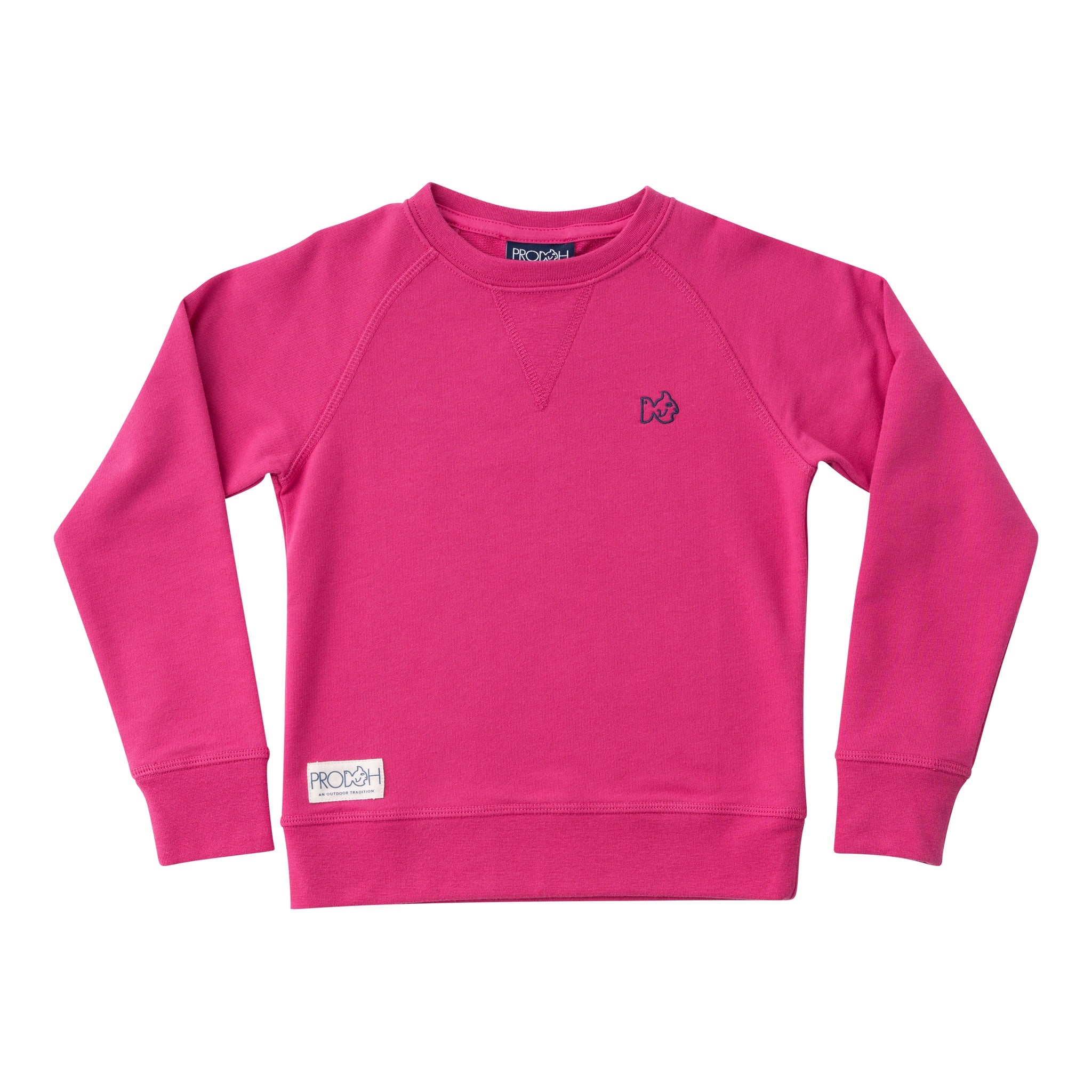 GIRLS CREW CONTROL SWEATSHIRT - RASPBERRY ROSE