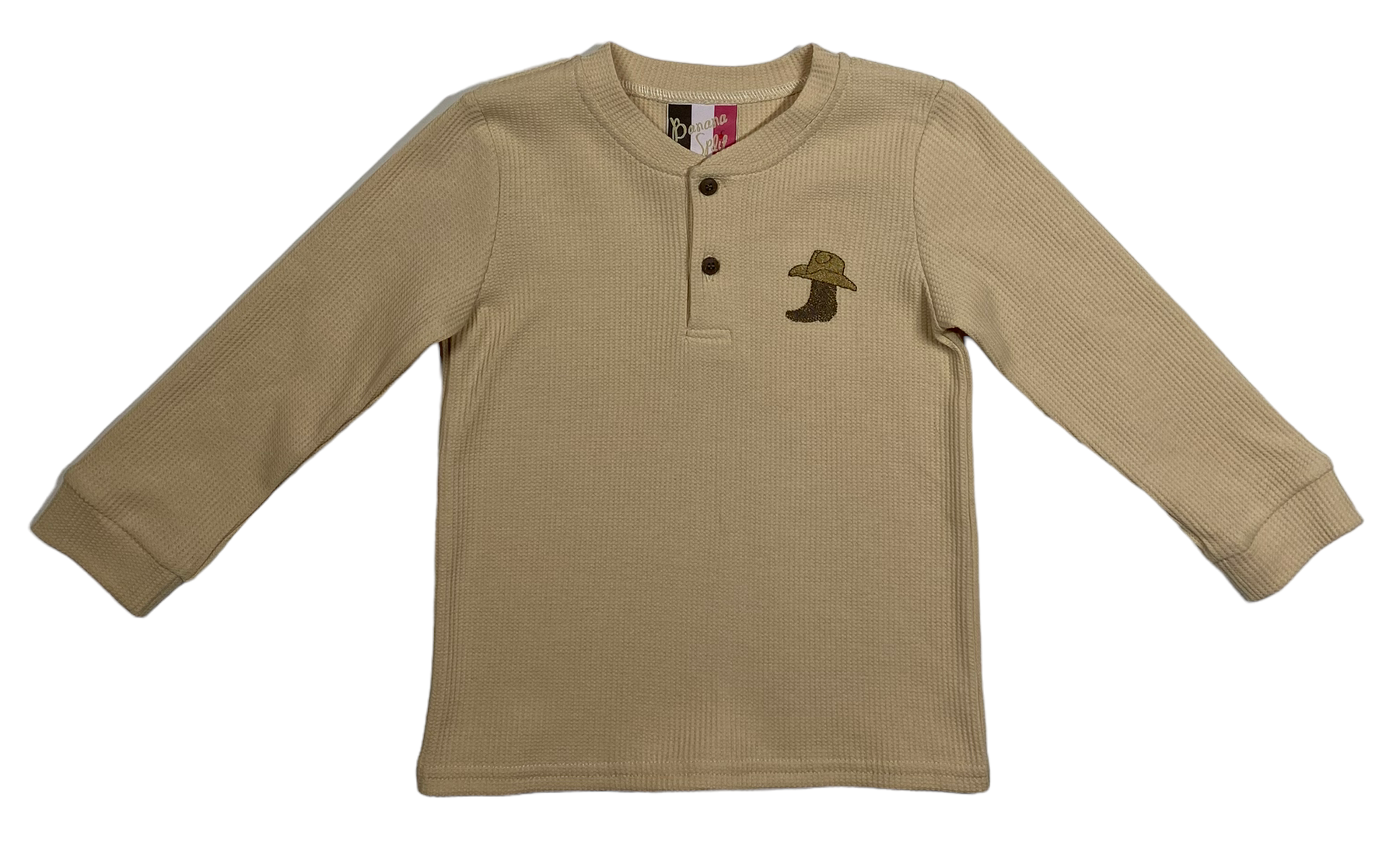 BOYS HENLEY SHIRT - BOOTS AND HAT