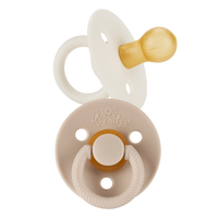 COCONUT + TOAST ITZY SOOTHER NATURAL RUBBER PACIFIER SET (2-PACK) 6-18M