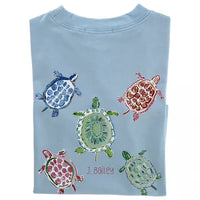 GIRLS TURTLES ON BAYBERR LOGO TEE