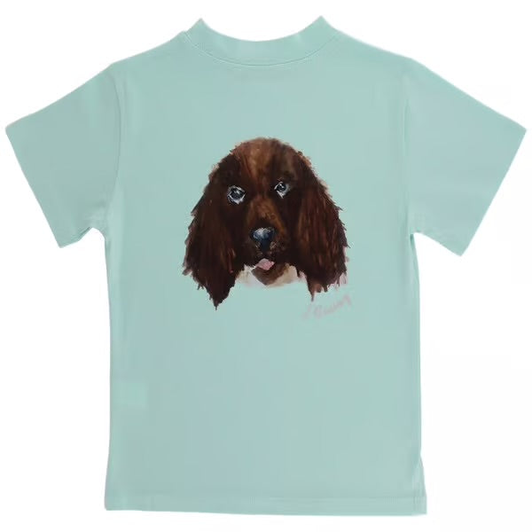 DOG ON SEAGLASS LOGO TEE