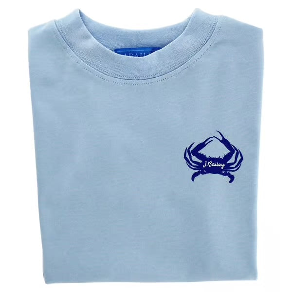 CRAB ON BAYBERRY LOGO TEE