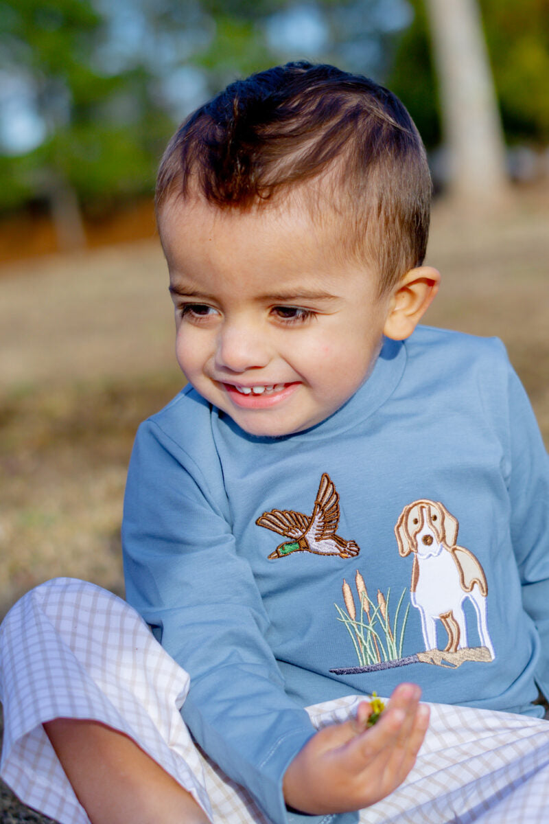 DUCK HUNTING BOYS APPLIQUE PANT SET