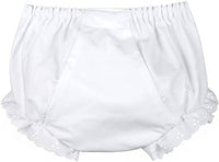 EYELET DOUBLE SEAT MONOGRAMMABLE DIAPER COVER