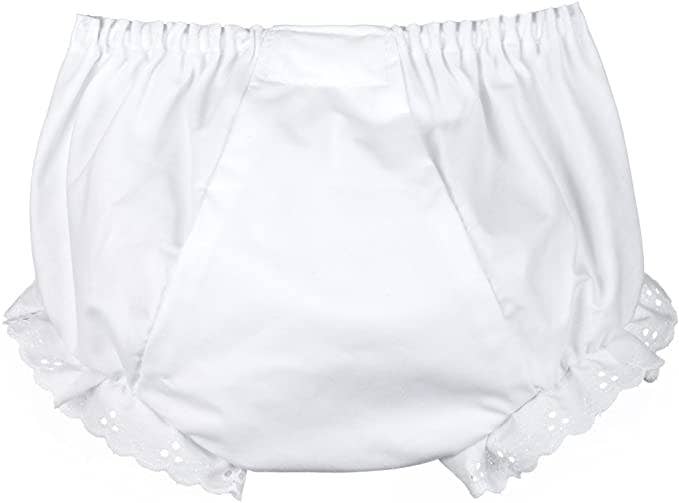 EYELET DOUBLE SEAT MONOGRAMMABLE DIAPER COVER