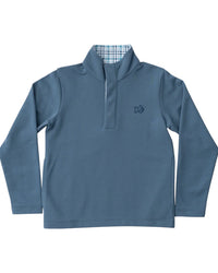 SPORTY SNAP PULLOVER - BLUEFIN