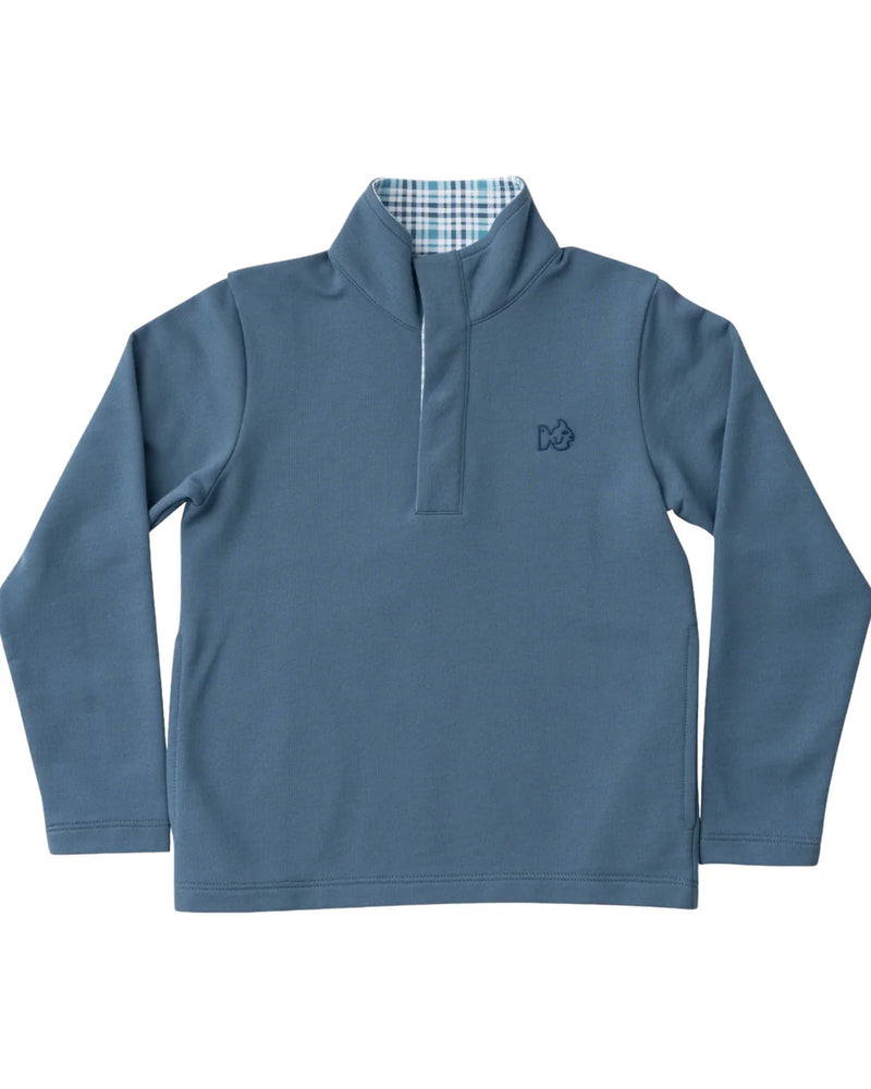 SPORTY SNAP PULLOVER - BLUEFIN