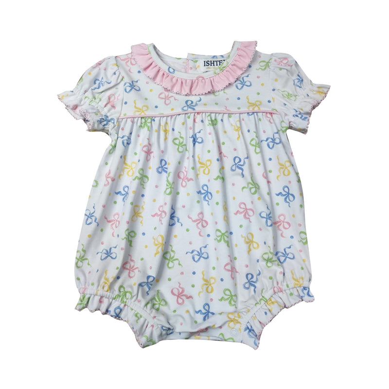 ***PREORDER*** BOW GIRL'S BUBBLE ROMPER