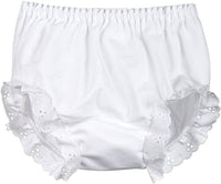 EYELET DOUBLE SEAT MONOGRAMMABLE DIAPER COVER