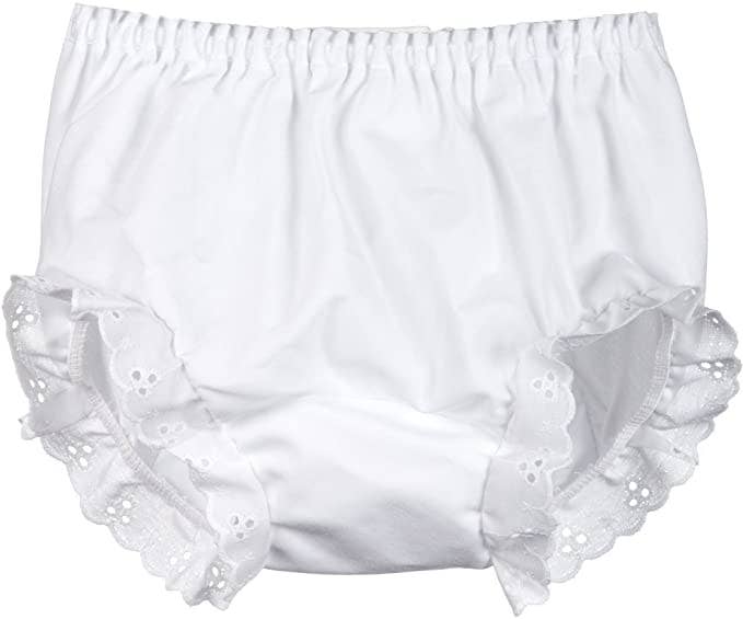 EYELET DOUBLE SEAT MONOGRAMMABLE DIAPER COVER