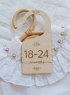 WOODEN BABY HANGING CLOSET DIVIDERS