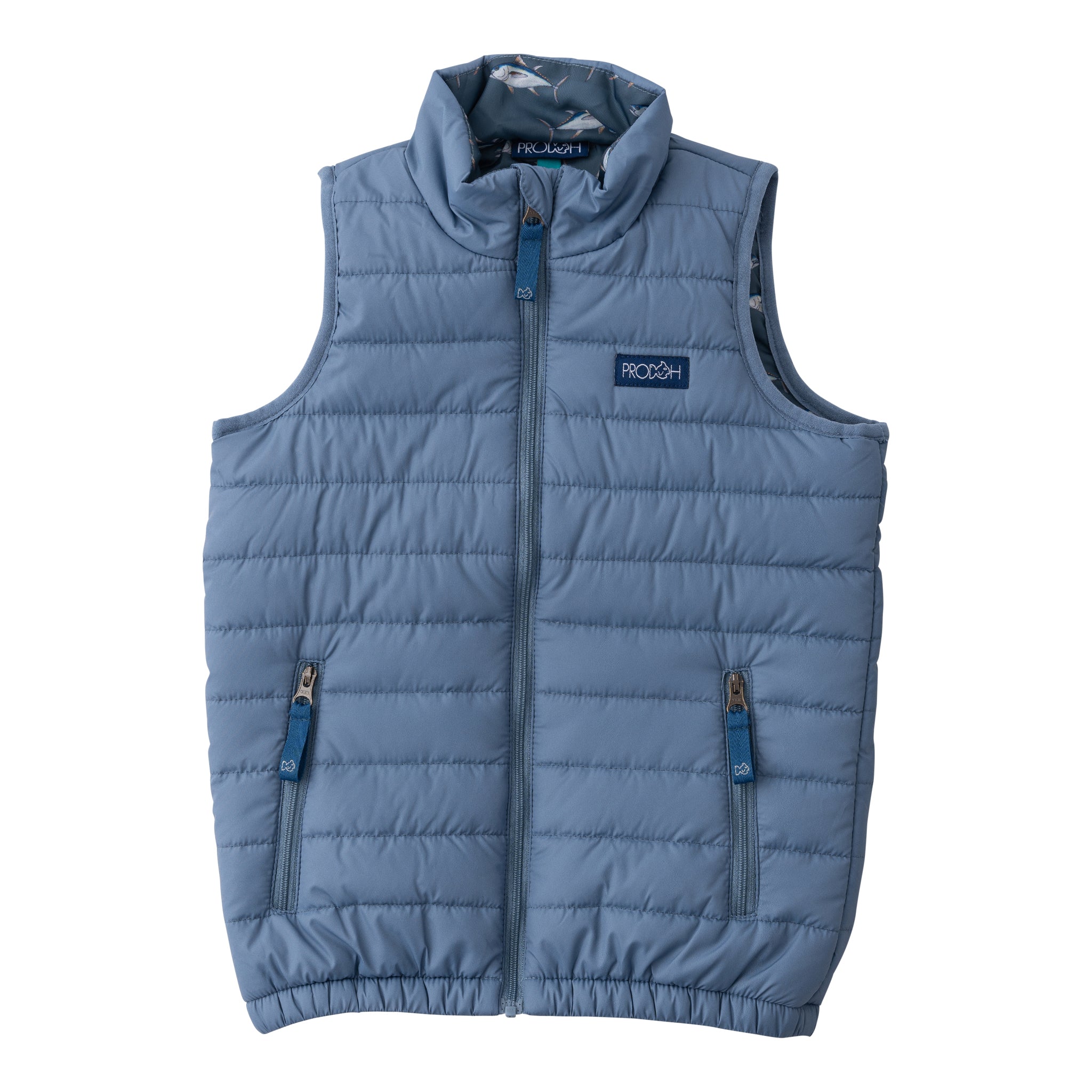 *PRE-ORDER* PUFFER VEST - BLUE FIN