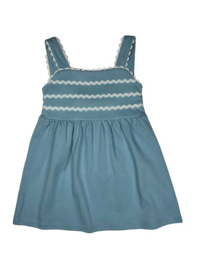 REESE RIC RAC DRESS - BLUE