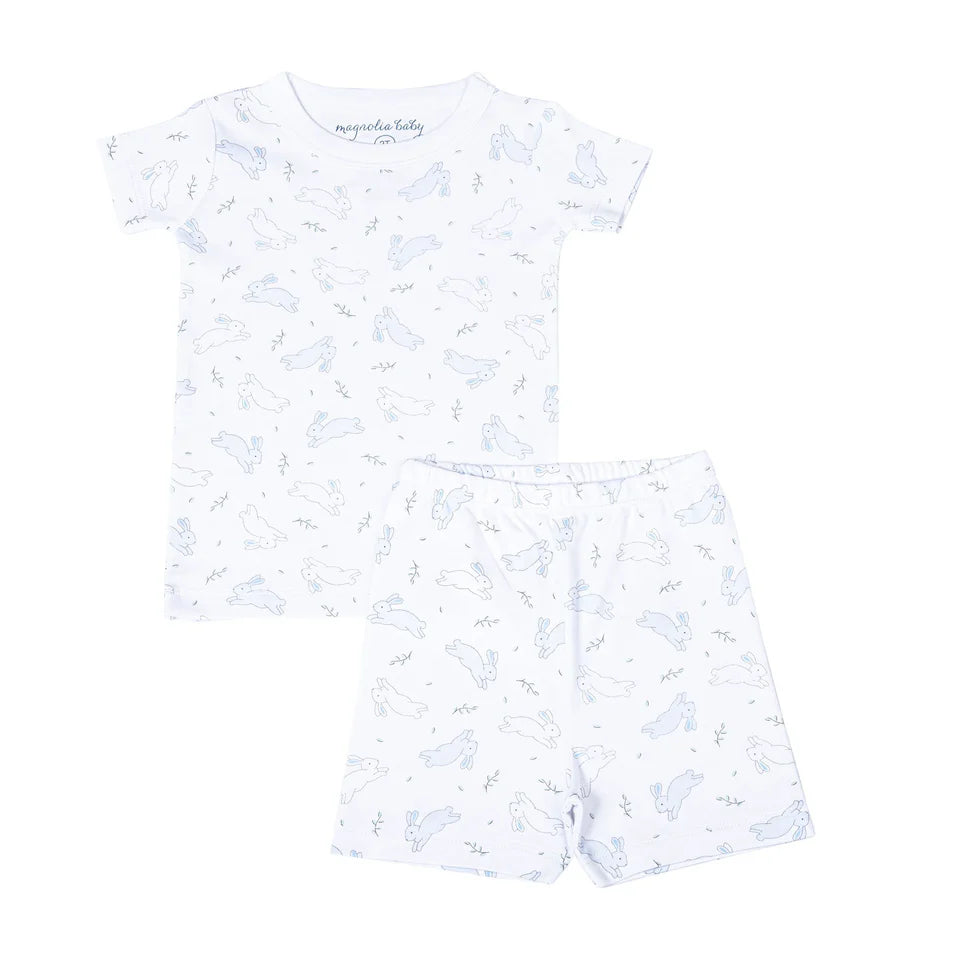 BUNNY HOP SHORT PAJAMAS - LIGHT BLUE