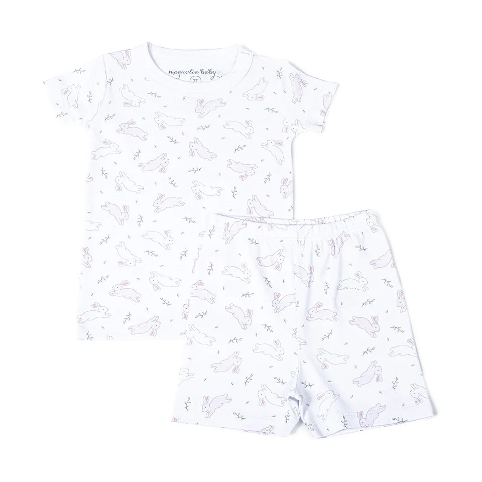 BUNNY HOP SHORT PAJAMAS - LIGHT PINK