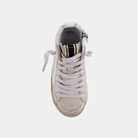 ROONEY CHAMPAGNE GLITTER KIDS SNEAKERS