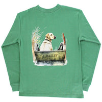 BOYS LONGSLEEVE LOGO TEE - DOG IN BOAT