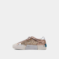 RUBY CHAMPAGNE GLITTER KIDS SNEAKER