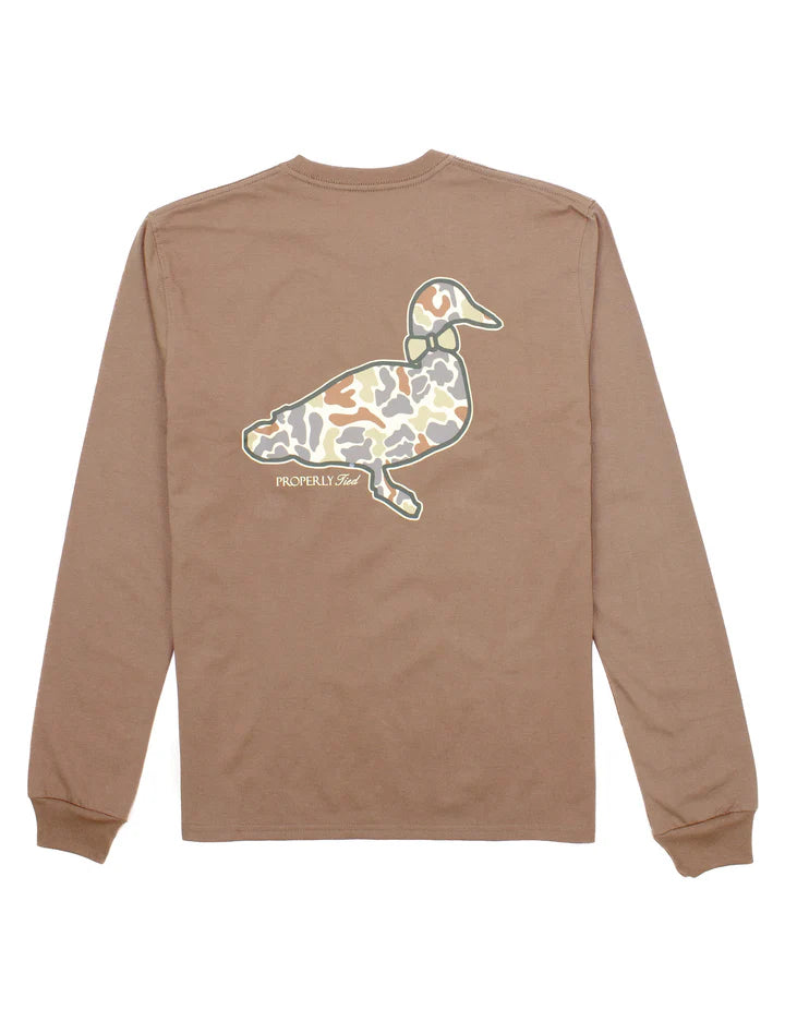 BOYS LONG SLEEVE TEE - FIELD CAMO