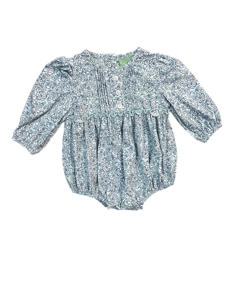 BLUE FLORAL KNIT CHLOE BUBBLE