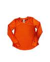 TWEEN SOLID LONG SLEEVE YOGA TOP (MULTIPLE COLORS)