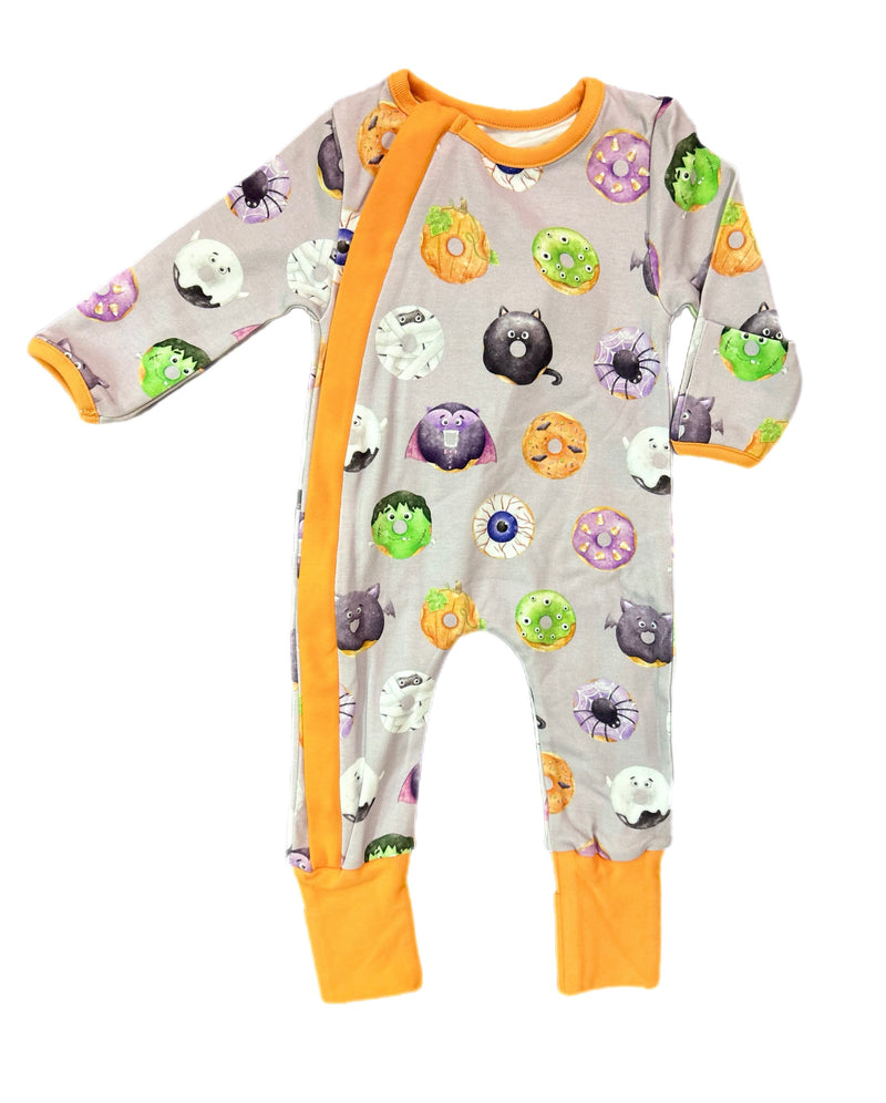 SPOOKY SPRINKLES ORGANIC COTTON ZIP PAJAMA