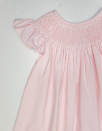 CATHERINE PEARL PINK SMOCKED DRESS