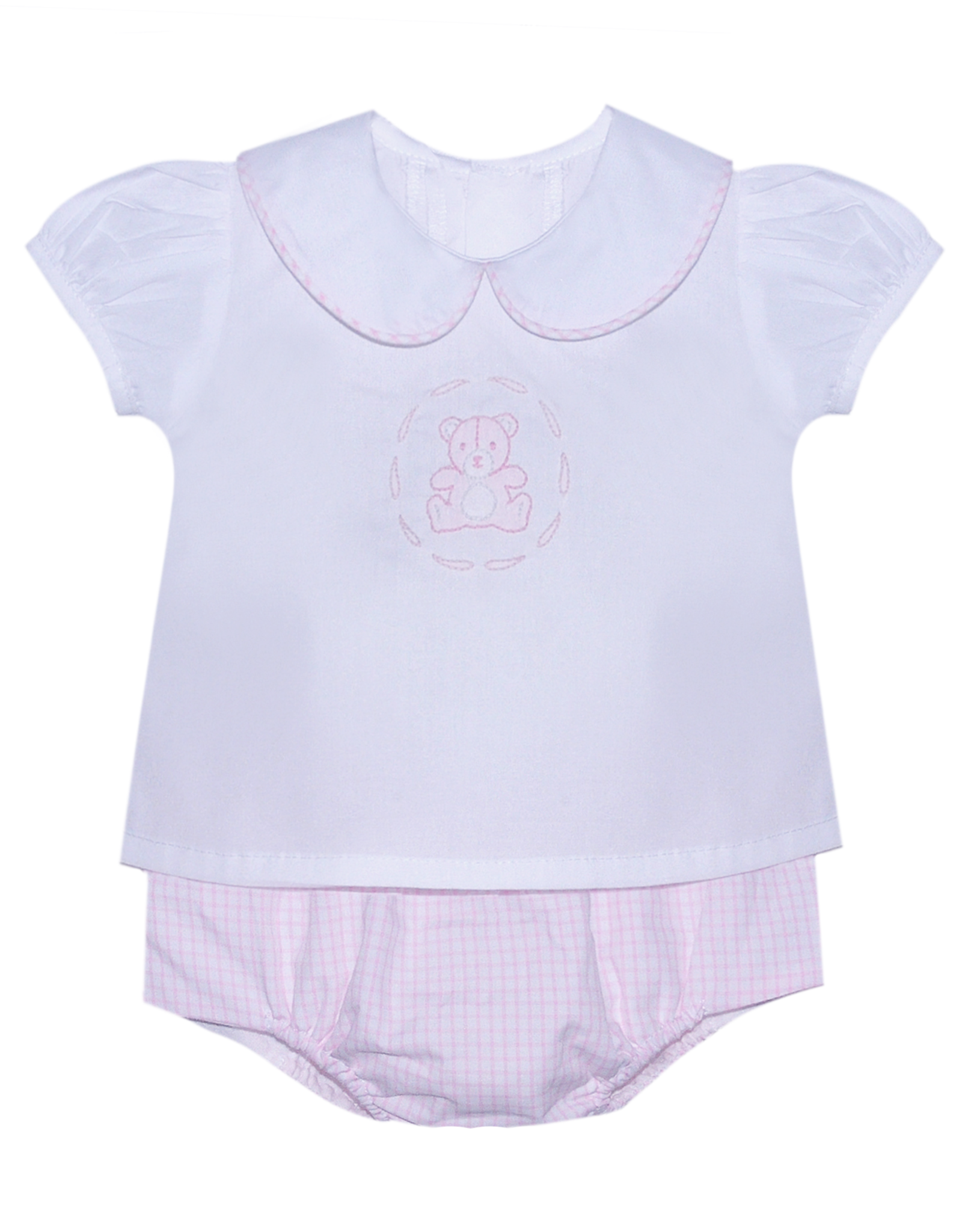 PINK BAILEY GIRL DIAPER SET - TEDDY BEAR