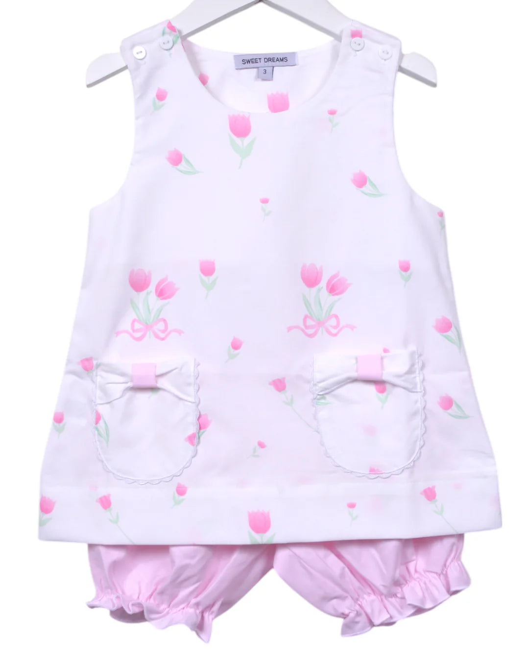 TULIP PRINT BLOOMER SET