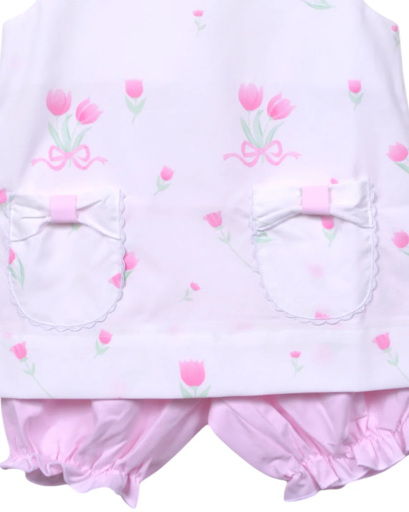 TULIP PRINT BLOOMER SET