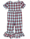 RED PLAID GABBY ROMPER