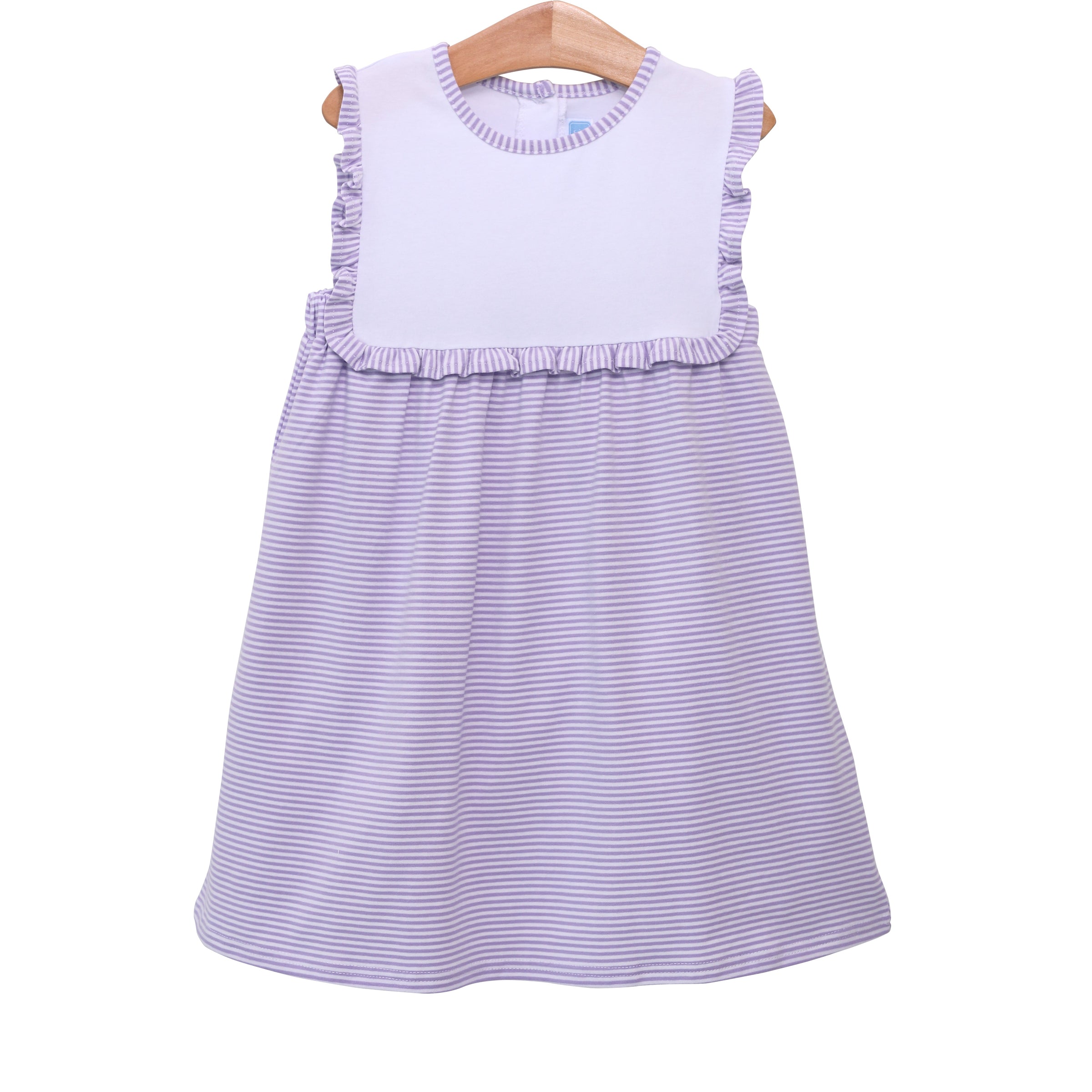 ALICE DRESS IN LAVENDER STRIPE