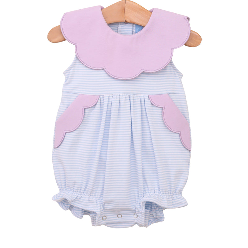 PENELOPE BUBBLE IN LIGHT BLUE STRIPE/LAVENDER