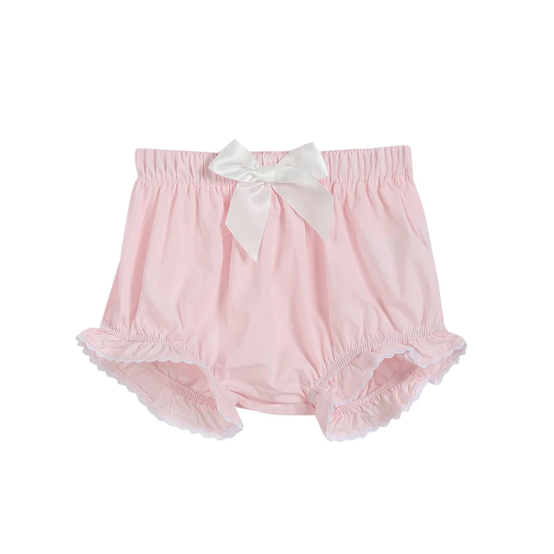 LIGHT PINK DAISY SMOCKED TOP AND BLOOMER SET