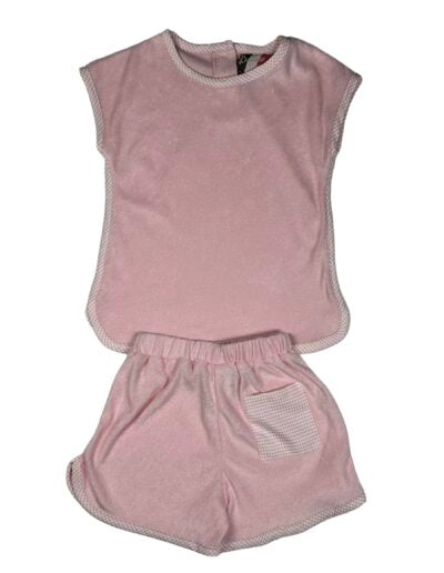 LUNA TERRY SHORT SET - PINK