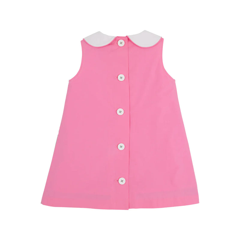 LUANNE'S LUNCH DRESS - DARLING DUCKS WITH HAMPTONS HOT PINK