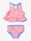 REVERSIBLE PEPLUM TANKINI - PINK SEAS THE DAY