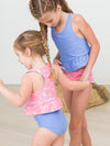 REVERSIBLE PEPLUM TANKINI - PINK SEAS THE DAY