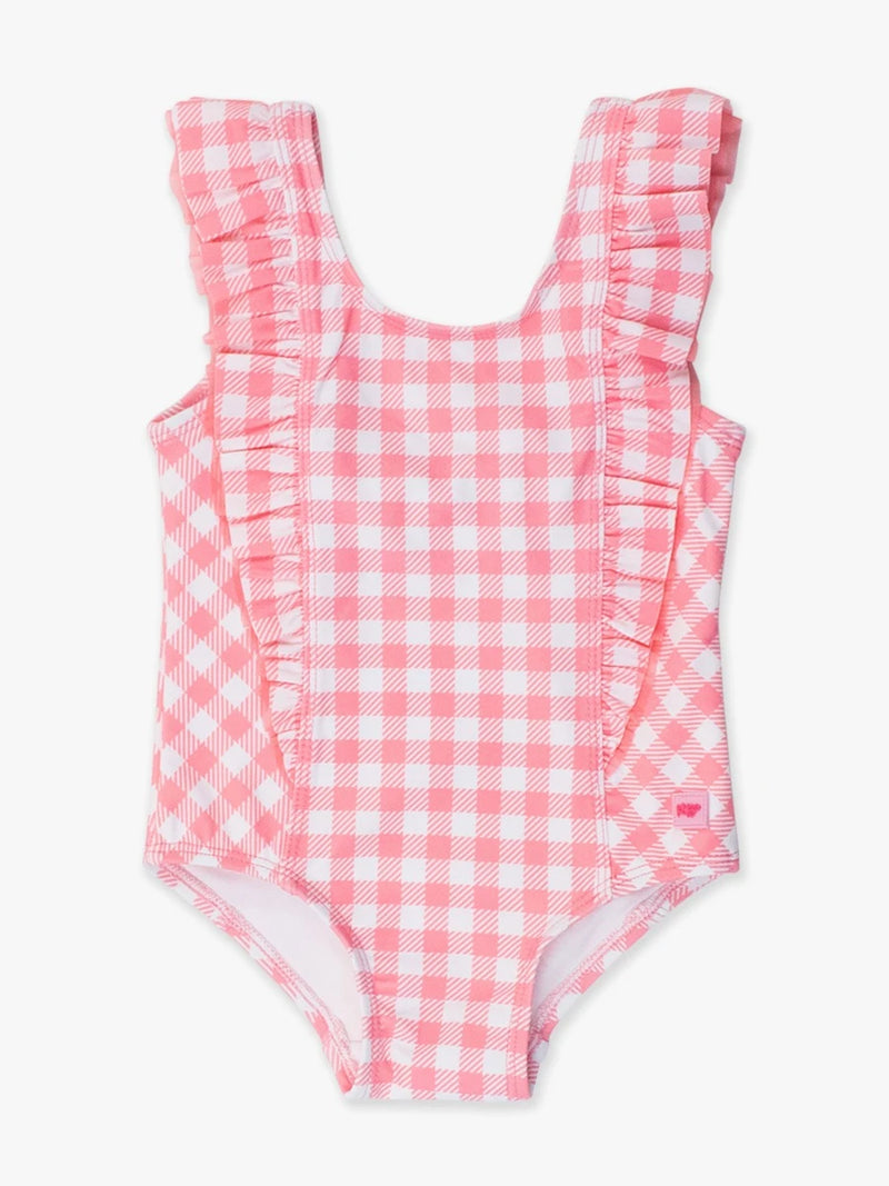 WATERFALL ONE PIECE - BUBBLEGUM PINK GINGHAM