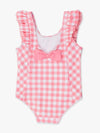 WATERFALL ONE PIECE - BUBBLEGUM PINK GINGHAM