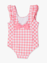 WATERFALL ONE PIECE - BUBBLEGUM PINK GINGHAM