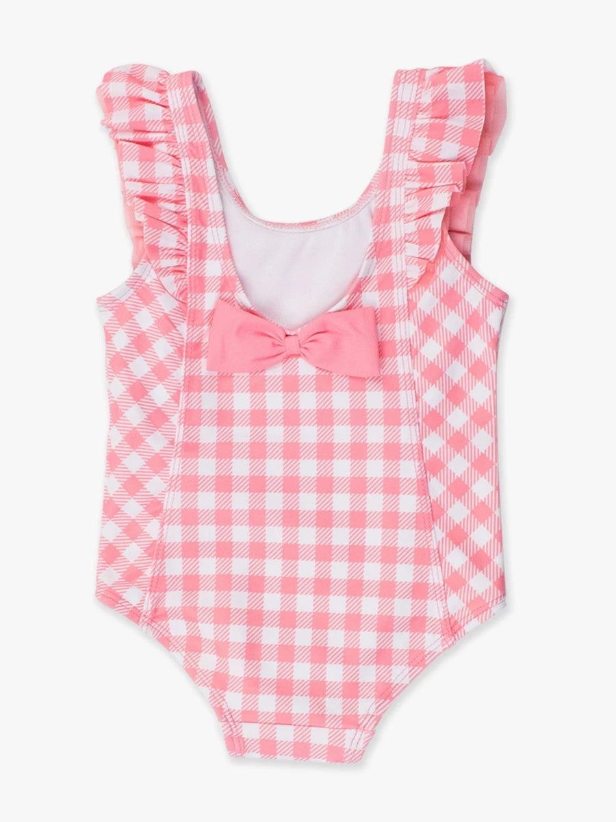 WATERFALL ONE PIECE - BUBBLEGUM PINK GINGHAM