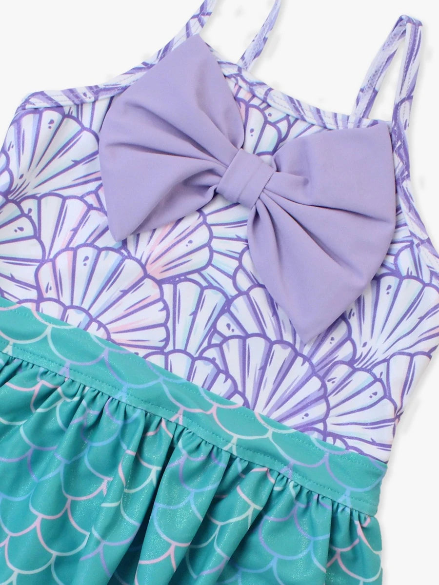 BIG BOW SKIRTED ONE PIECE -MAGICAL MERMAID