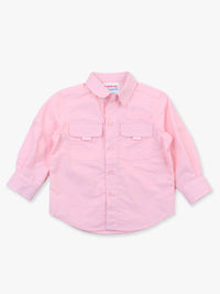 SUN PROTECTIVE BUTTON DOWN SHIRT - PINK