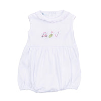 TINY TEE TIME EMBROIDERED SLEEVELESS GIRL BUBBLE