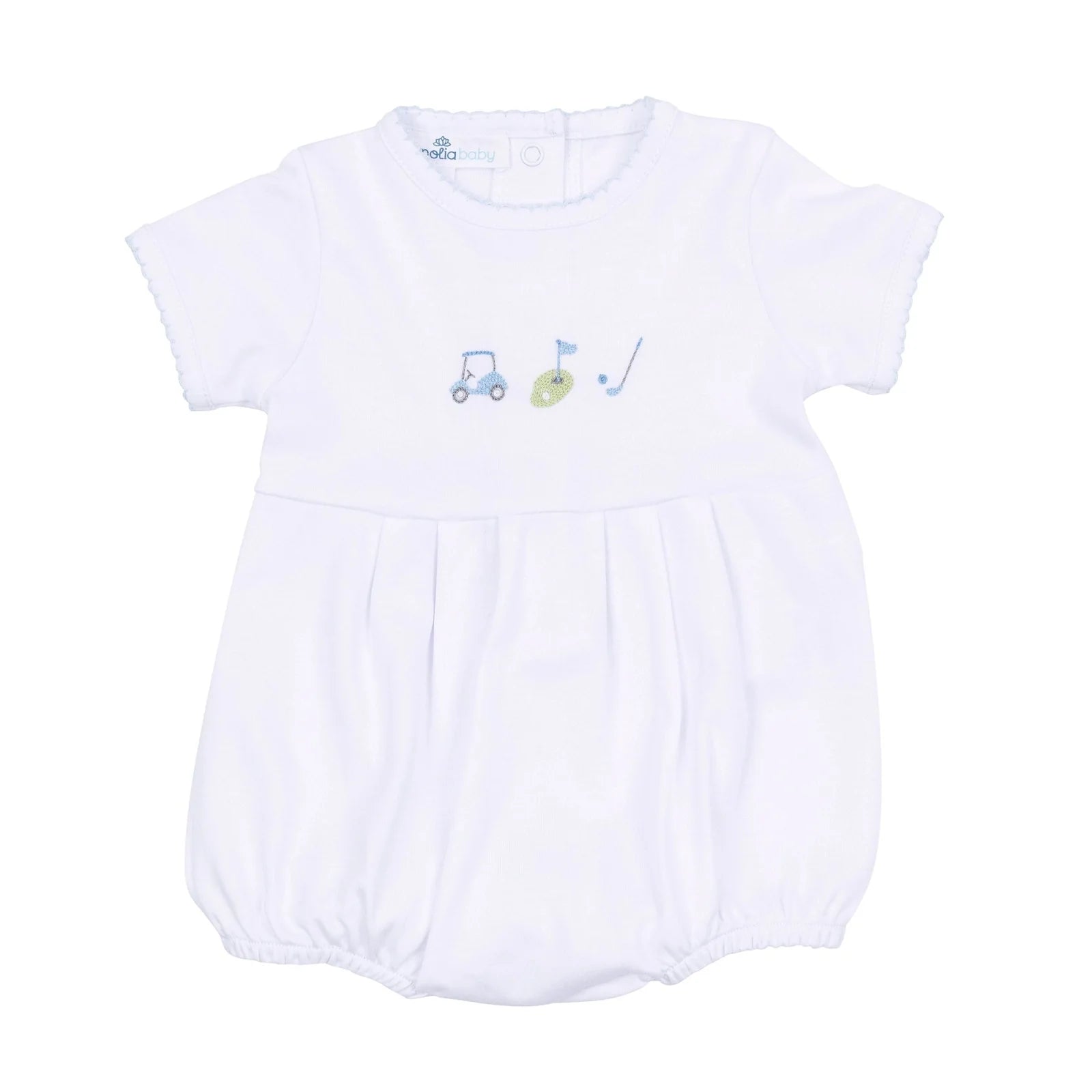 TINY TEE TIME EMBROIDERED SLEEVELESS BOY BUBBLE