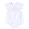 BLESSED SMOCKED COLLARED SHORT SLEEVE GIRL BUBBLE